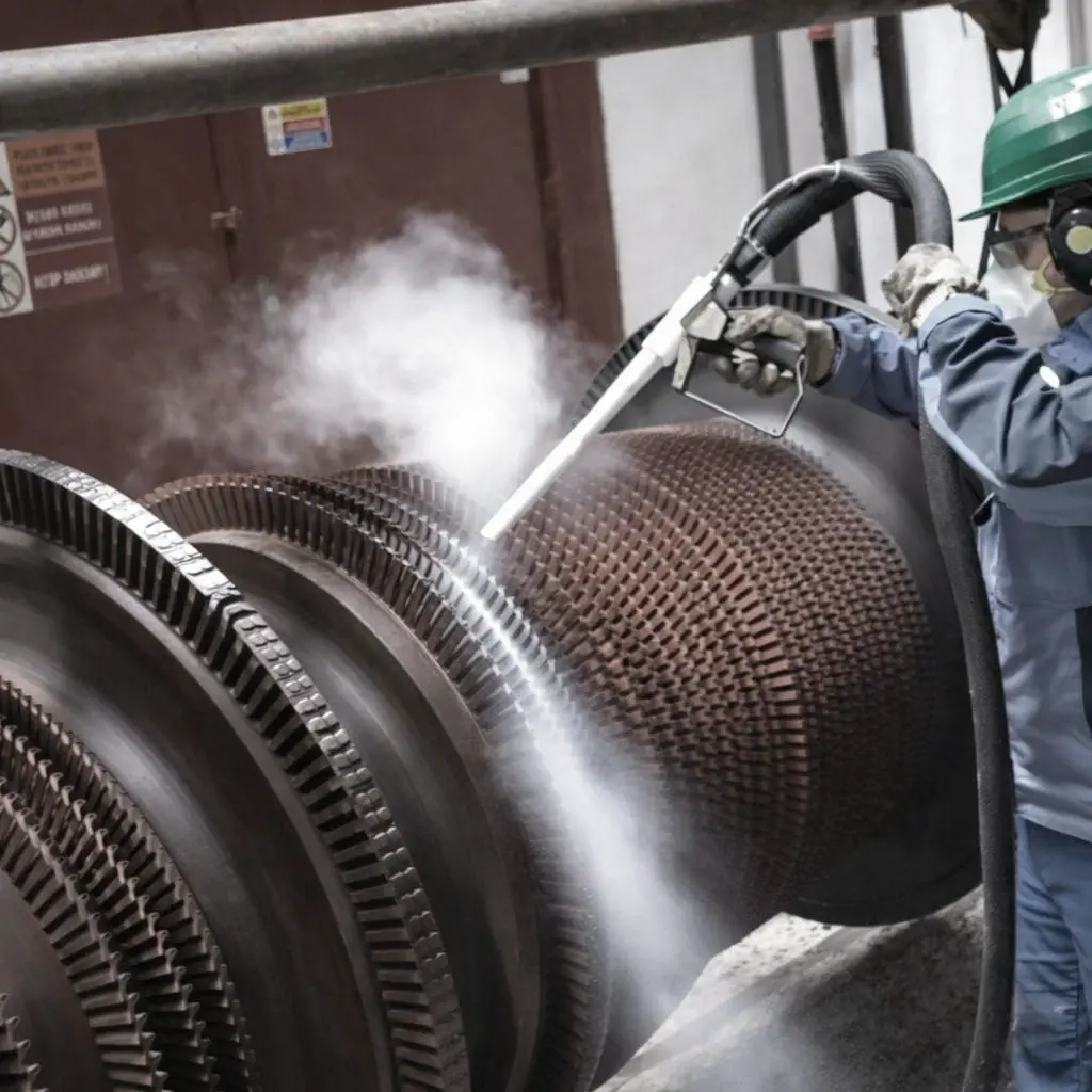 Dry ice blasting — field operation