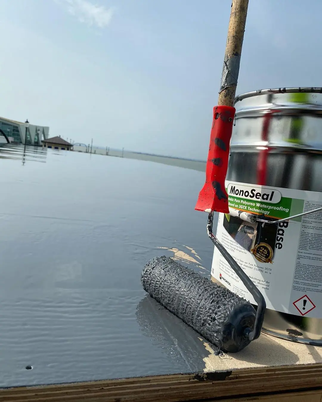 Polyurea coating — field operation