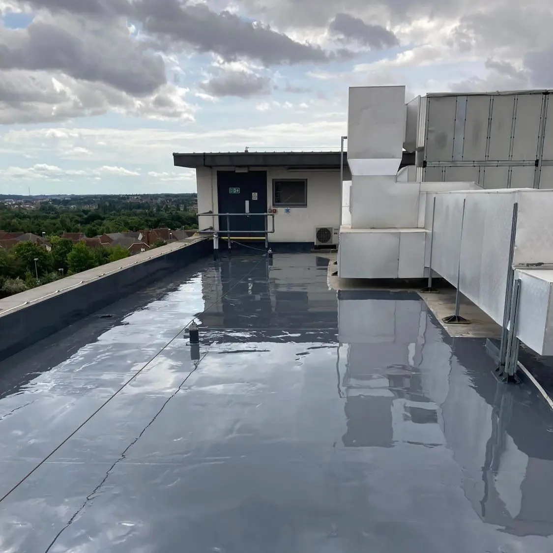 Polyurea coating — field operation